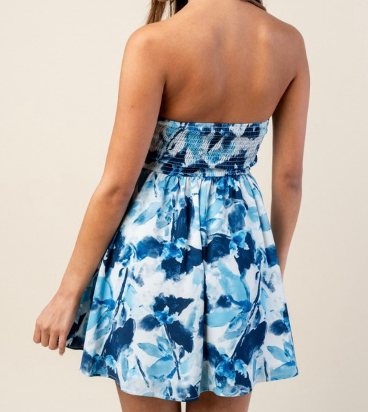 Blue White Dress